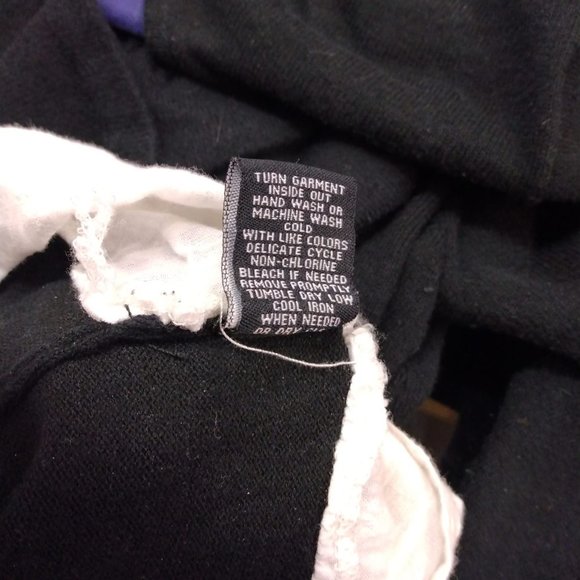 Size 2x Sharagano Studio women's black and white faux sweater with three quarter - Picture 7 of 8